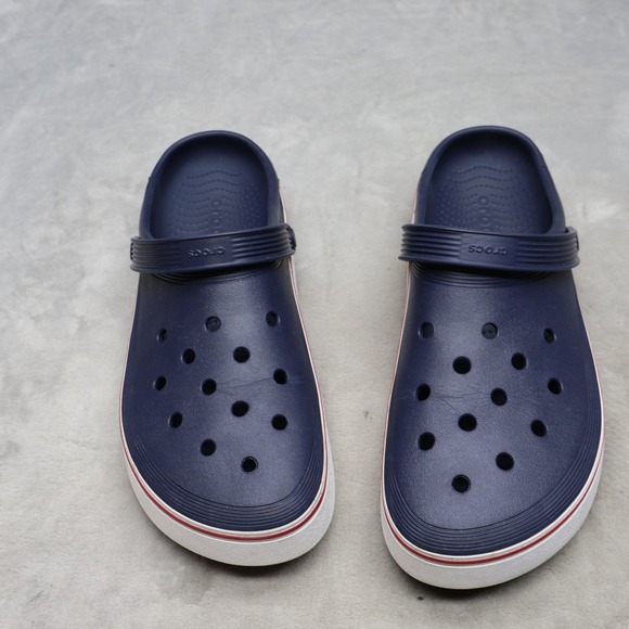 Crocs Mens 13 Sandals Blue Off Court Clogs Casual Lightweight Comfort Slip On main image 10